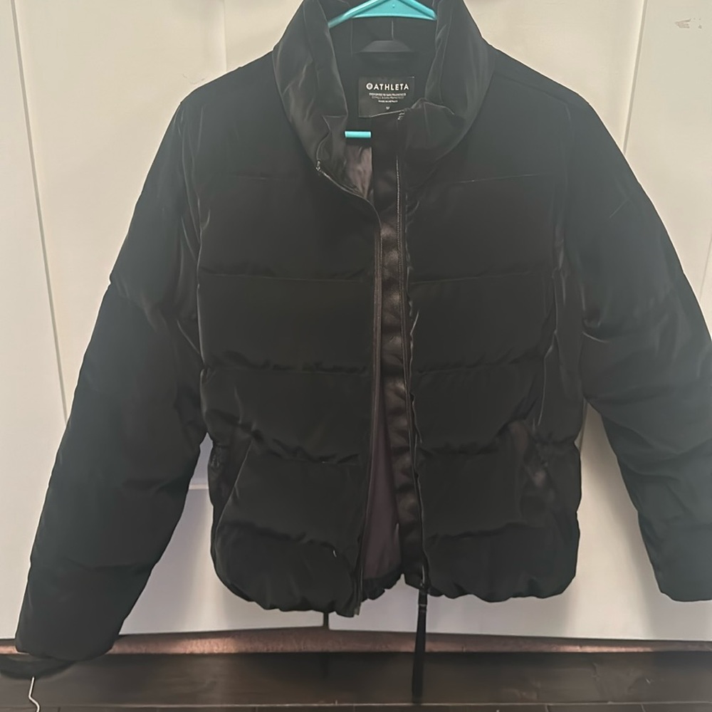 Athleta Venice Velvet Down Jacket